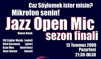 Jazz Open Mic finali 13 Temmuzda