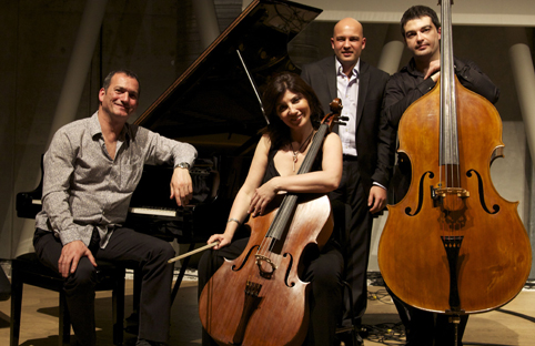 Kerem Görsev Trio çellist Sedef Erçetin ile Jazz in Marciac festivale hazırlanıyor
