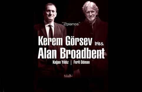 Kerem Görsev Trio & Alan Broadbent ile "2 Pianos" konserleri başlıyor.