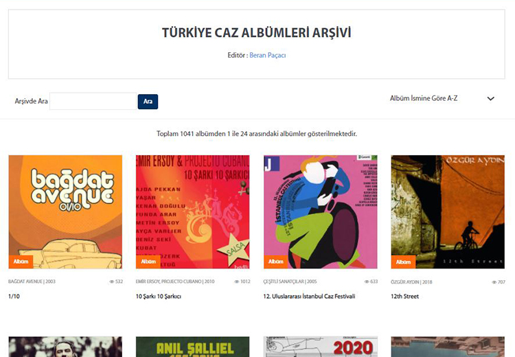 Binden fazla albümle caz tutkunları için bir hazine: "Türkiye Caz Albümleri" arşivi